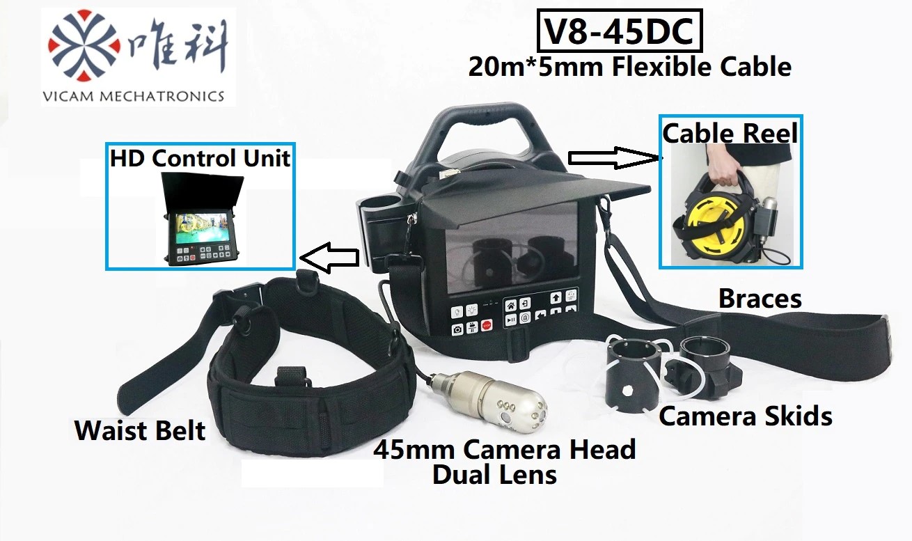 Caméra inspection de cheminée HD 20M rotative 360º - JR Draincam